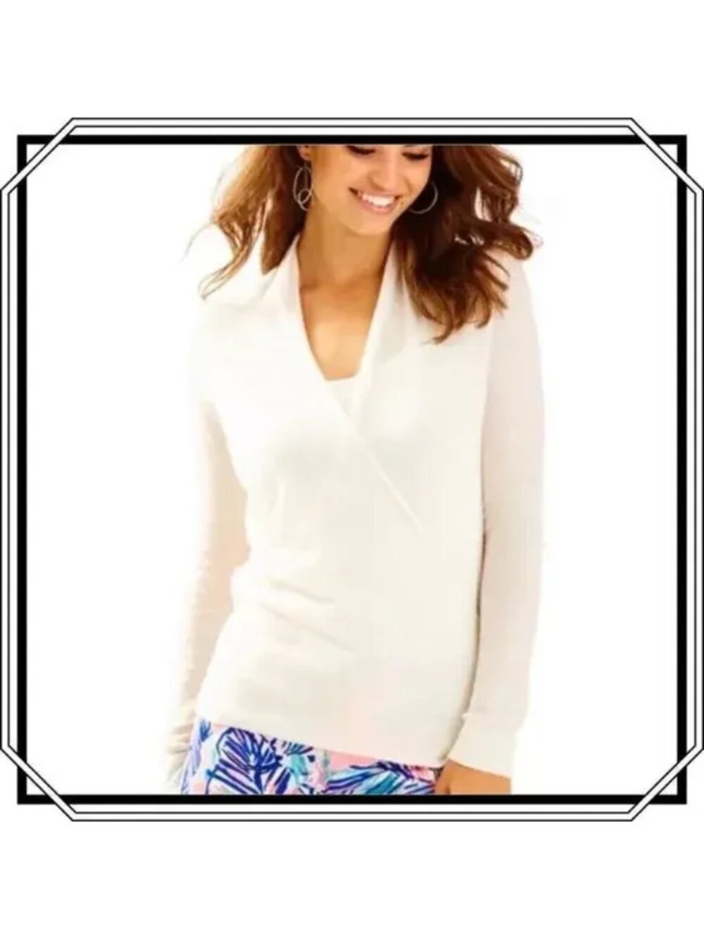 NWT Lilly Pulitzer Sydelle Wrap Sweater, Size Small